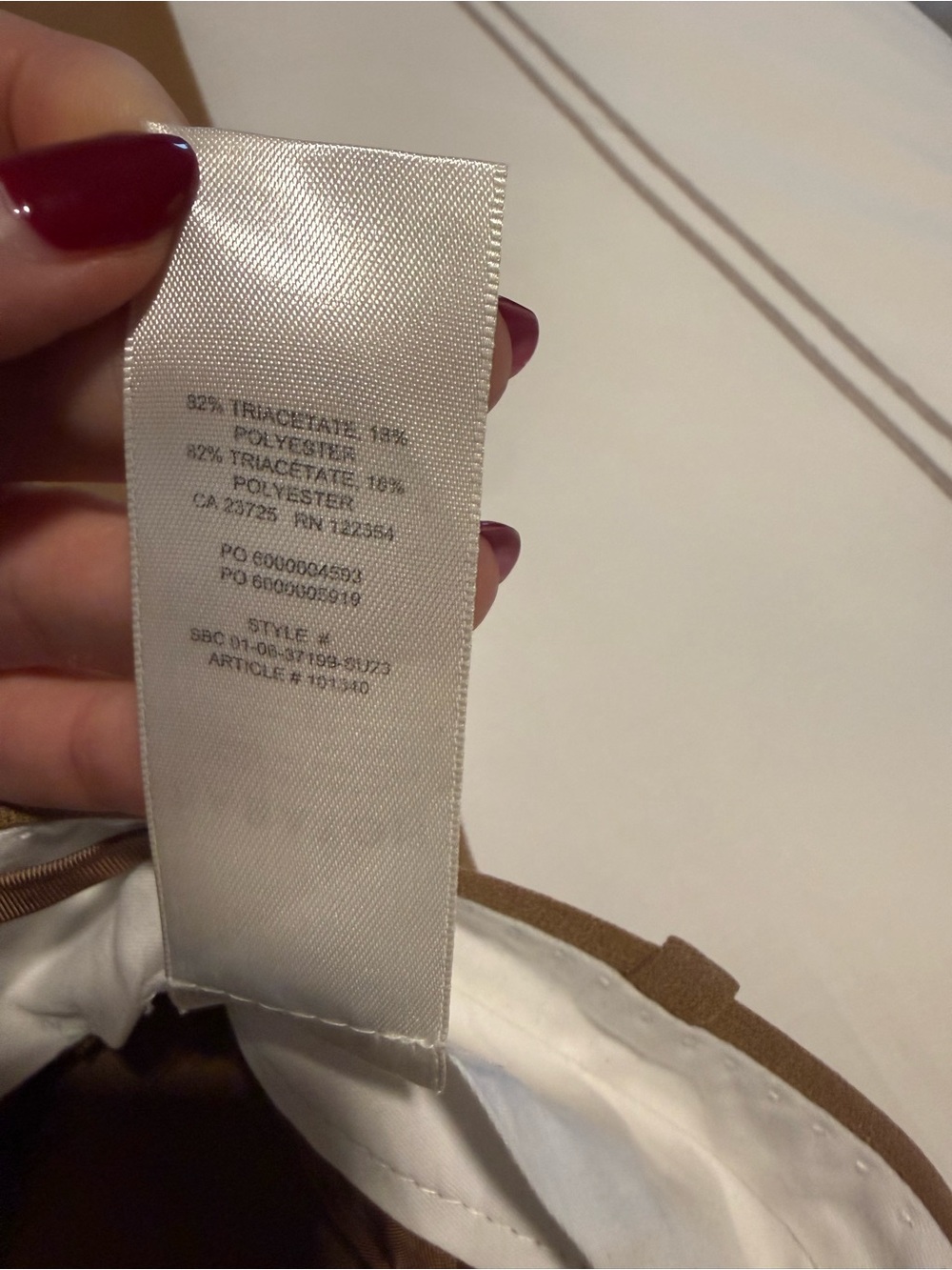 Aritzia Babaton High Rise Tan Trousers Size 4 - Picture 5 of 9